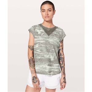 Lululemon For The Run Short Sleeve 2 Swerve Vapor Metal Grey